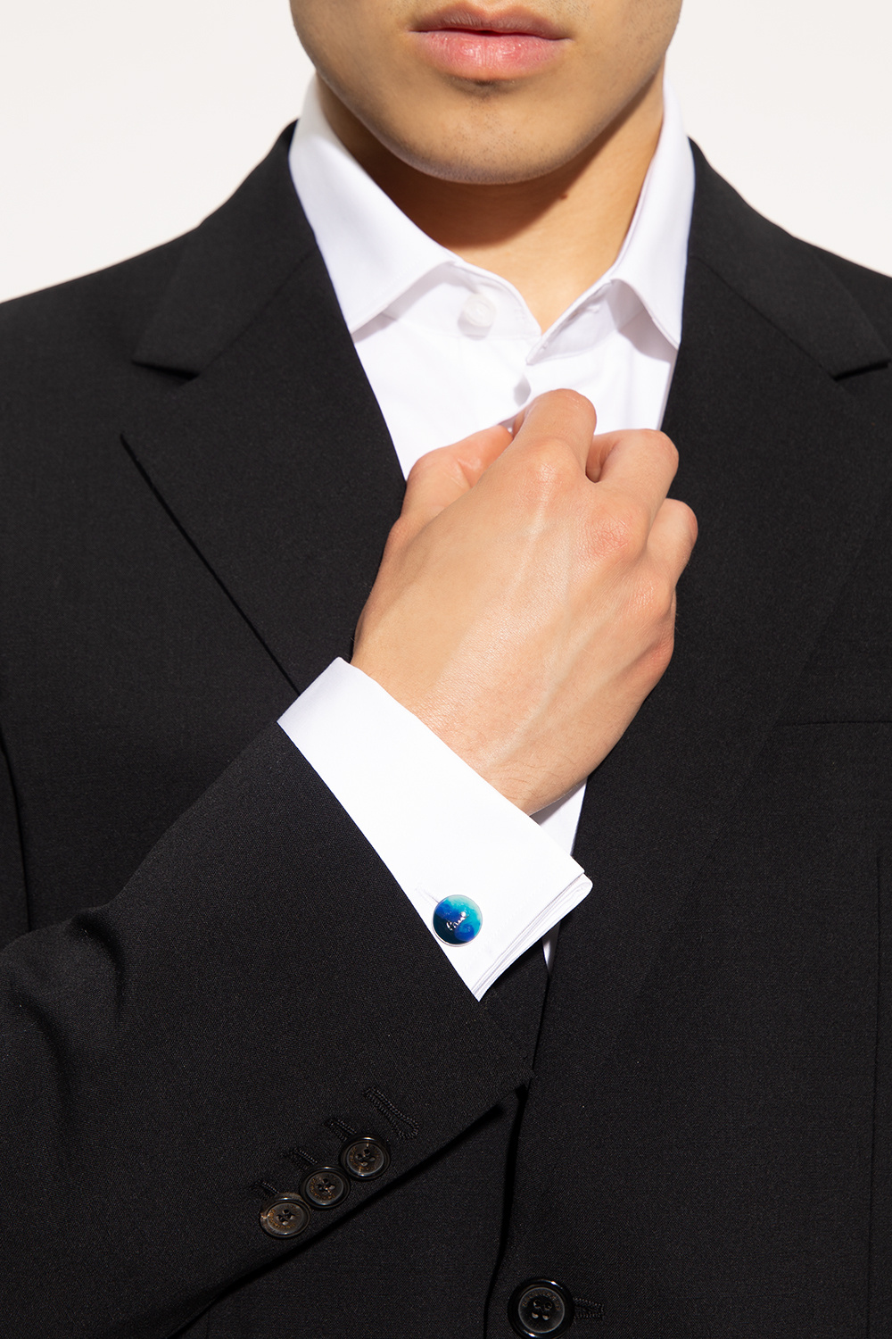 Blue Cufflinks with logo Paul Smith - SchaferandweinerShops GB